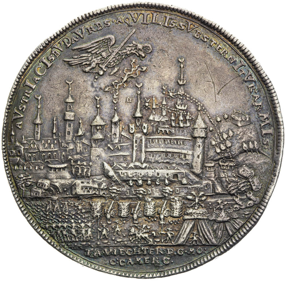 Silver medal 1686 (2 Thaler) - back