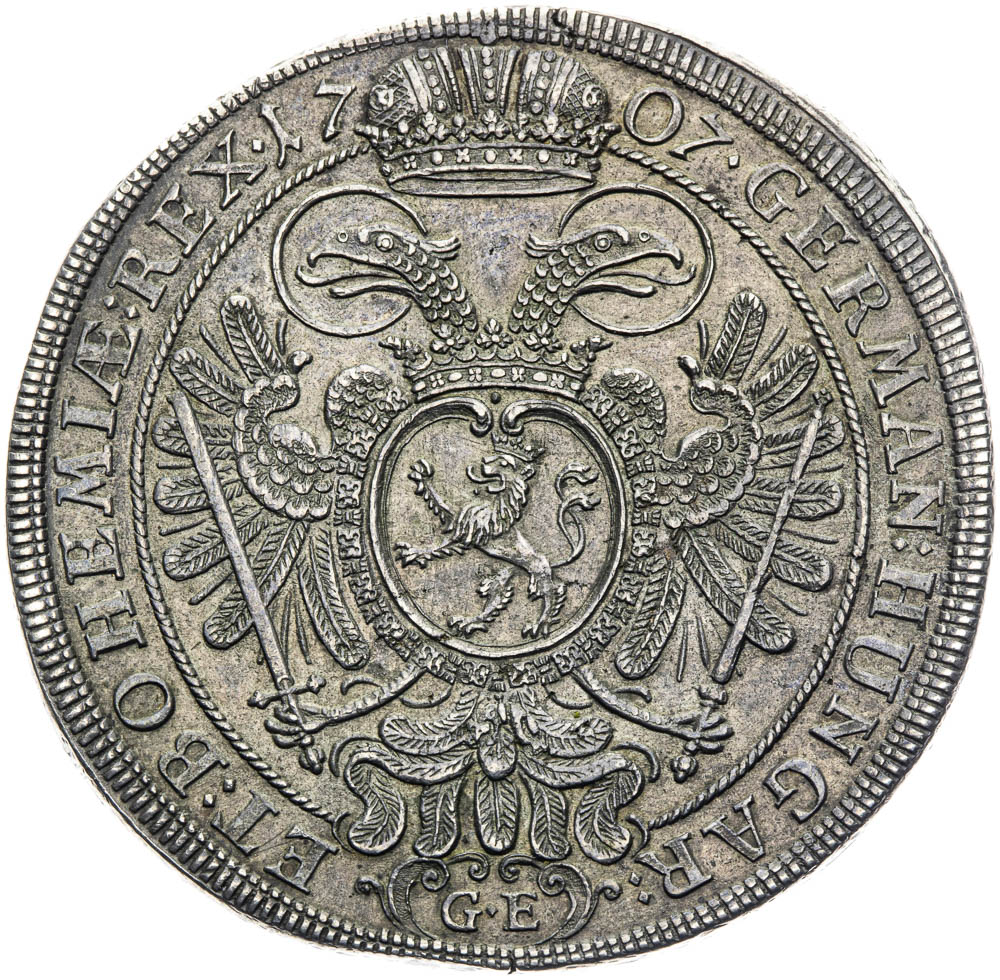Thaler 1707 - back