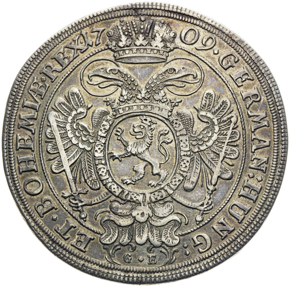 Thaler 1709 - back