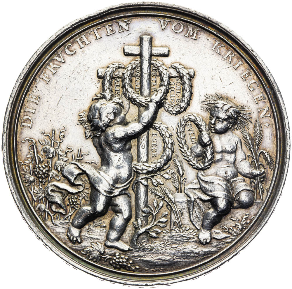 Silver medal 1687 - front