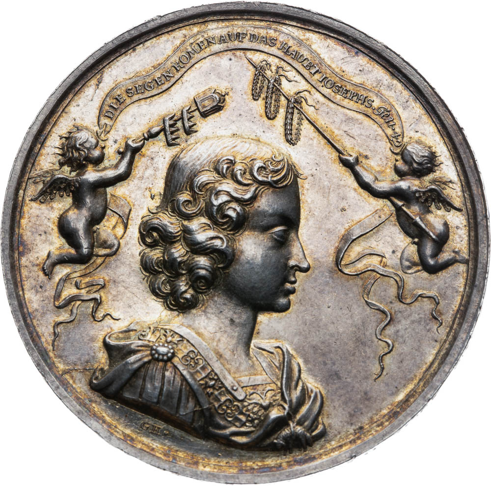 Silver medal 1687 - front