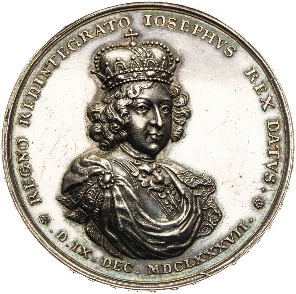Silver medal 1687 - front