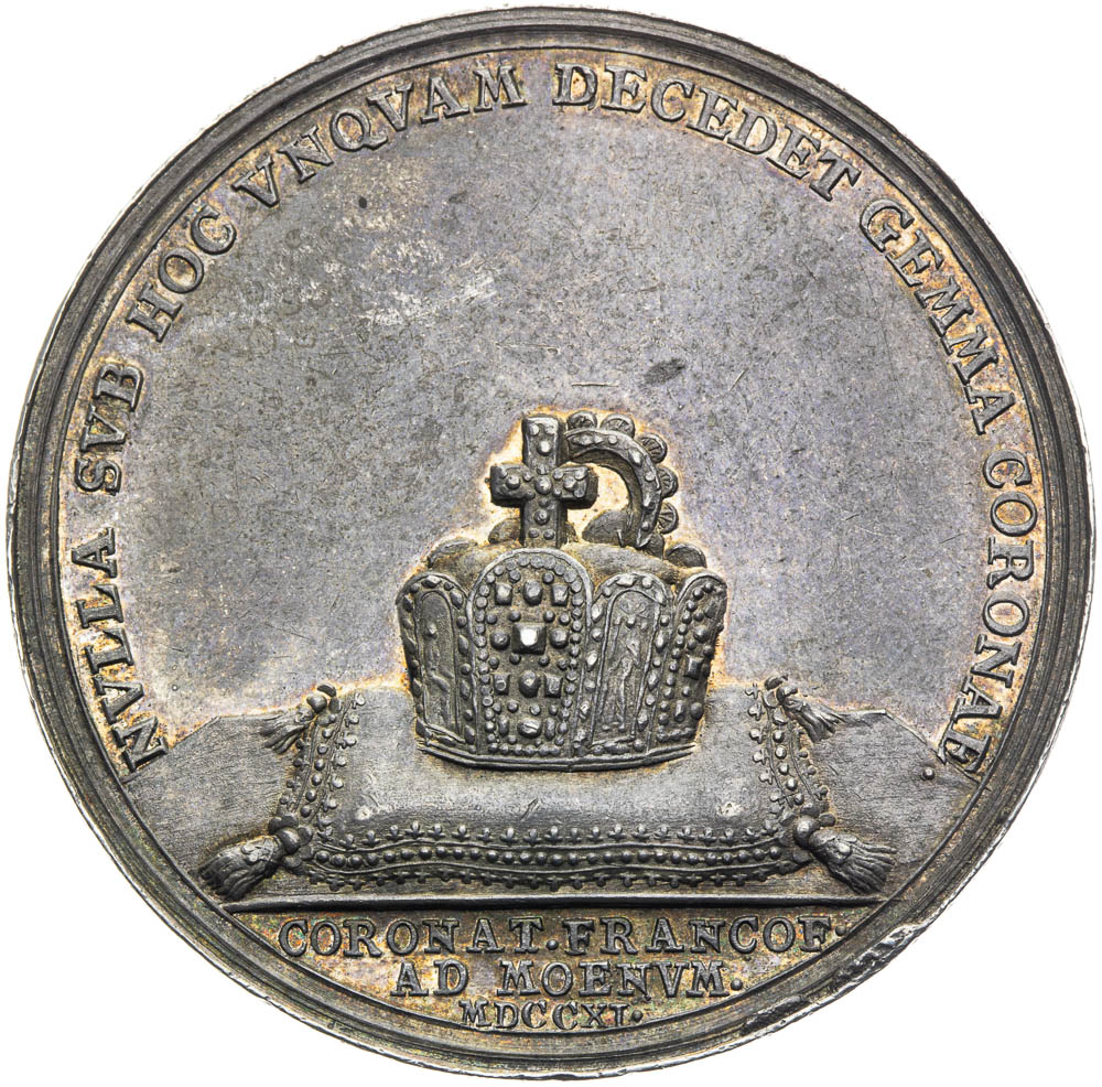 Silver medal 1711 - back