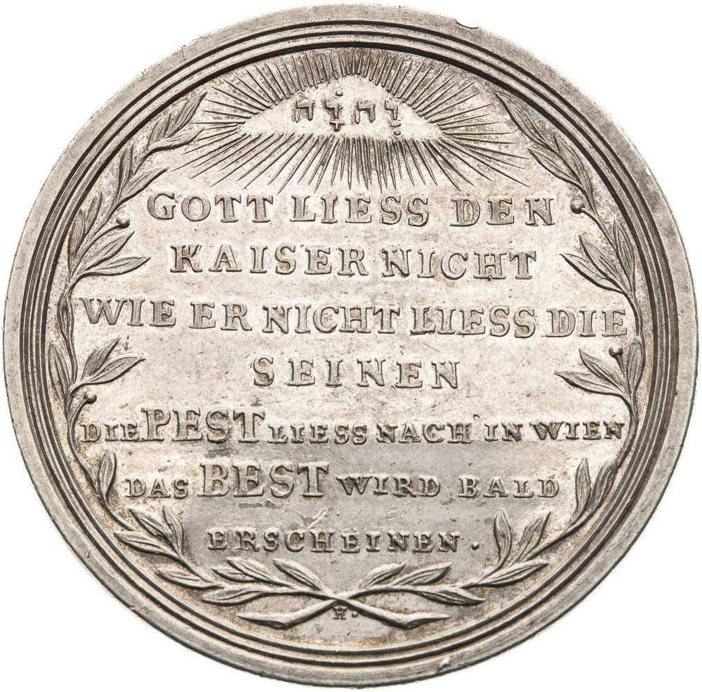 Silver medal 1714 - front