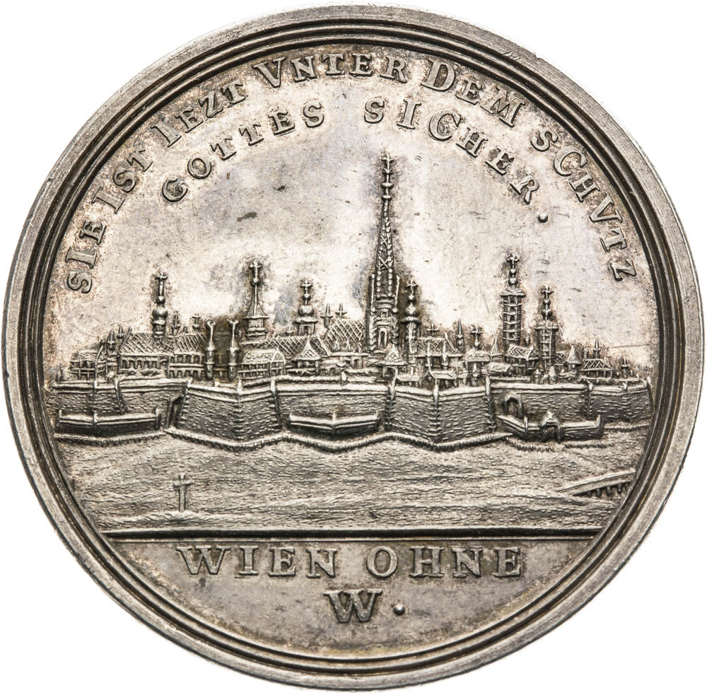 Silver medal 1714 - back