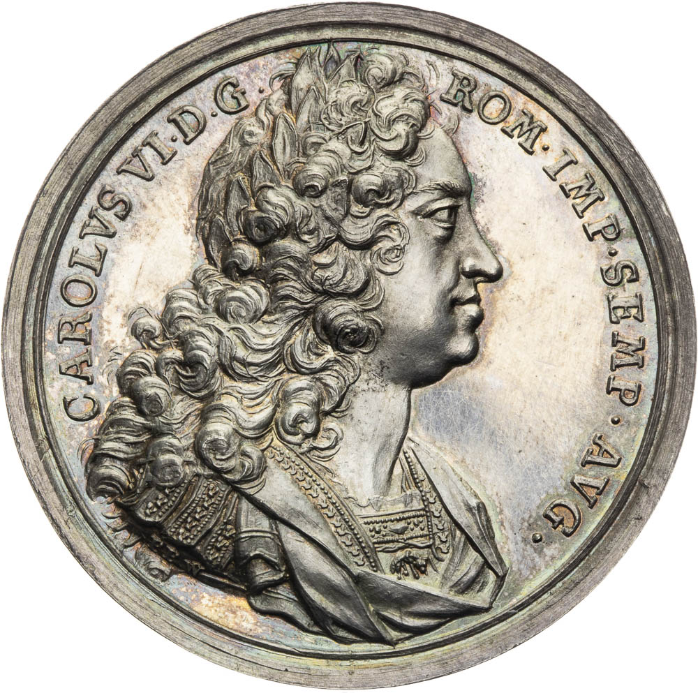 Silver medal 1735 - front
