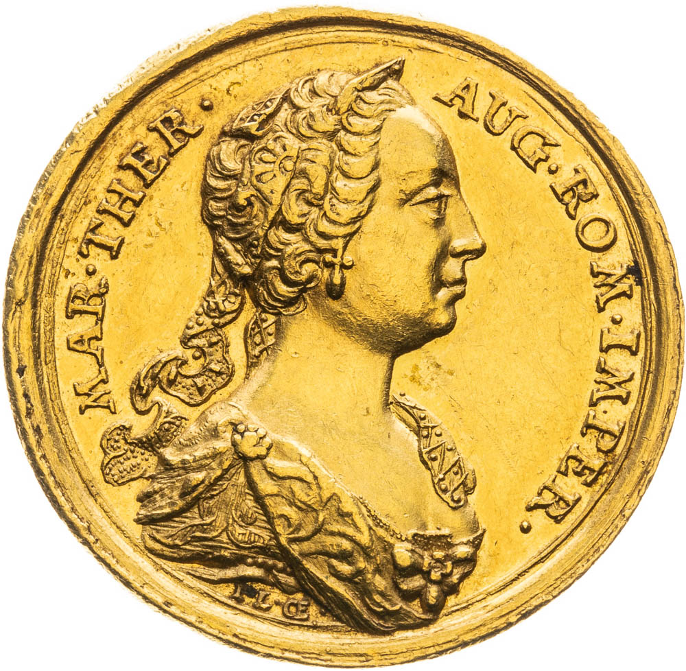Gold medal (1747) (1 Ducat) - front