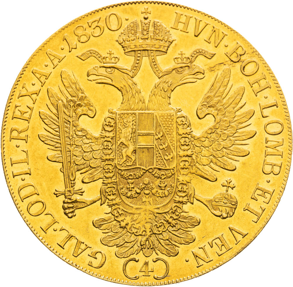 4 Ducats 1830 - back