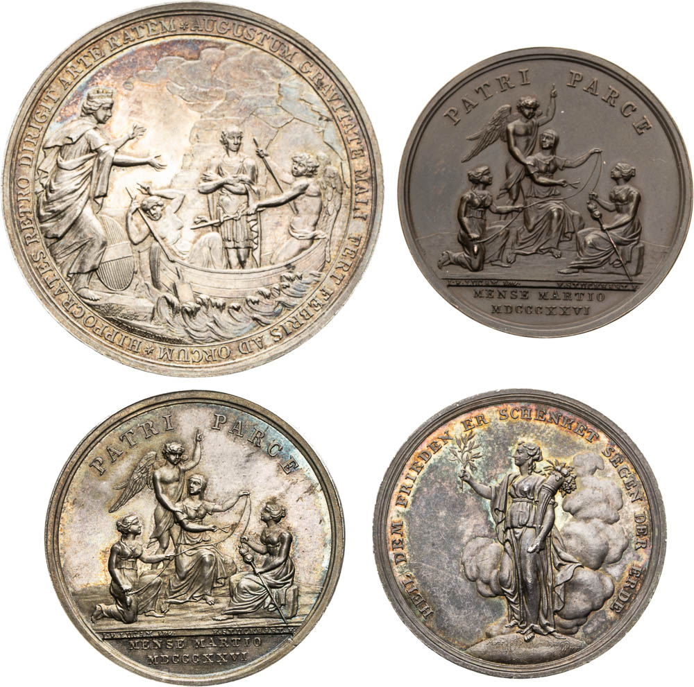 Collection of medals 1801-1826 (4 pcs) - back