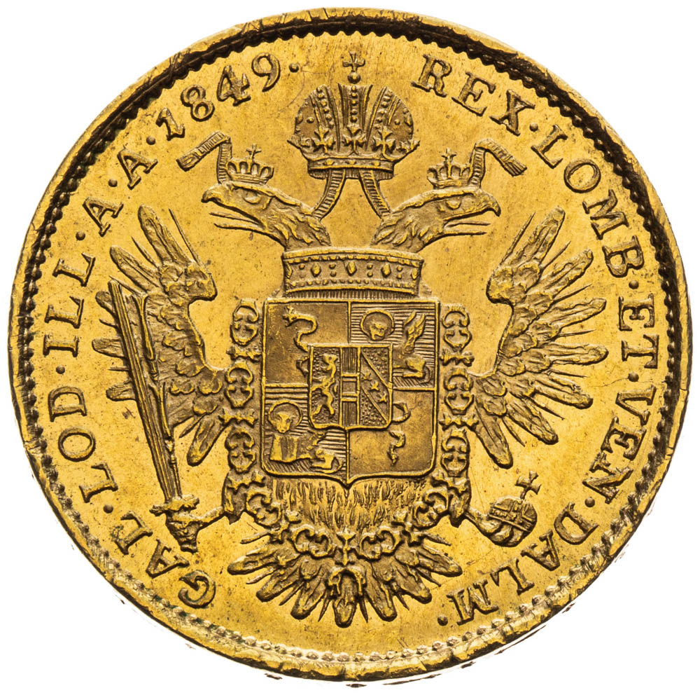 1/2 Souverain d'Or 1849 - back