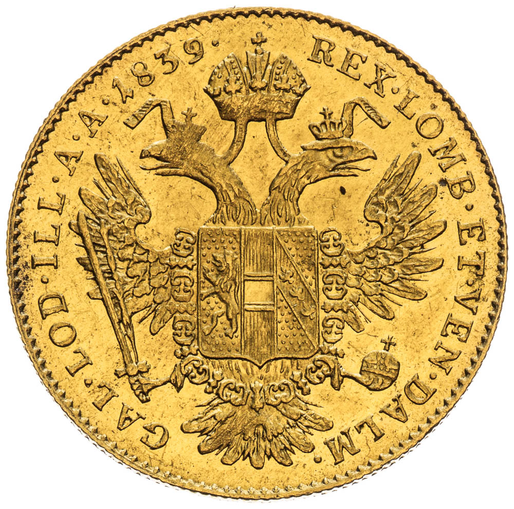 Ducat 1839 - back