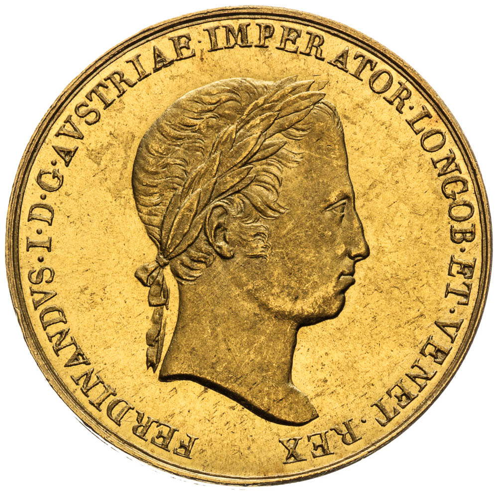 Gold Token 1838 (1 1/2 Ducats) - front