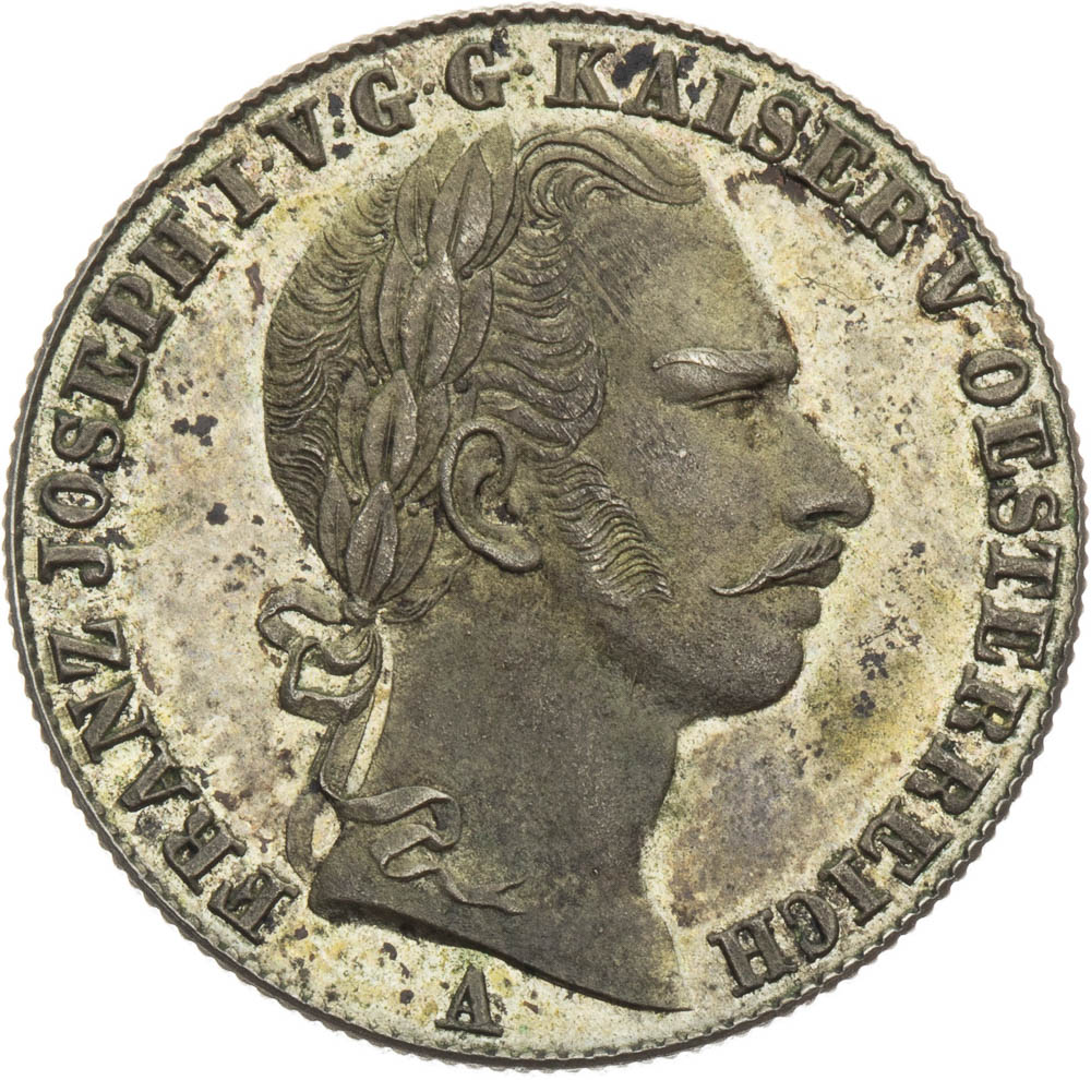 10 Kreutzer 1858 (pattern strike) - front