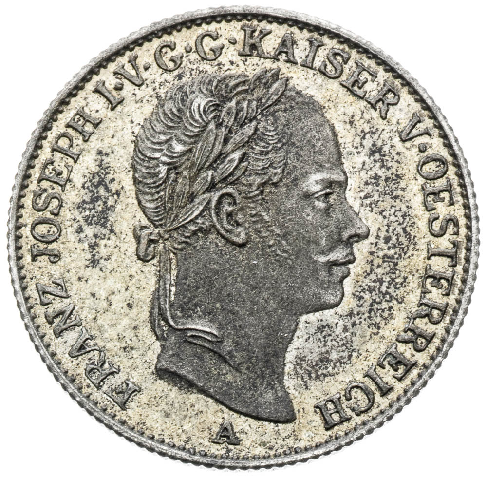 5 Kreutzer 1858 (pattern strike) - front