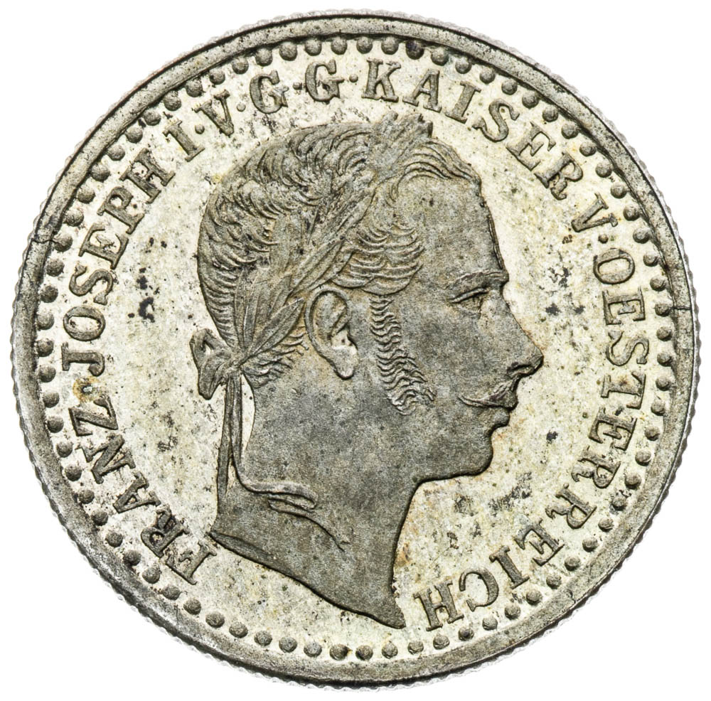 5 Kreutzer 1858 (pattern strike) - front