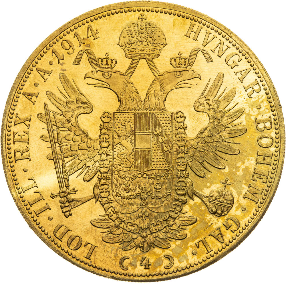 4 Ducats 1914 - back