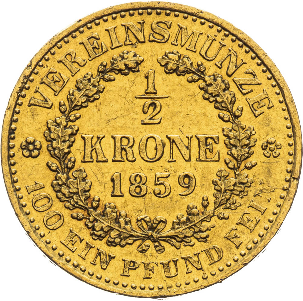 Federal 1/2 Corona 1859 - back