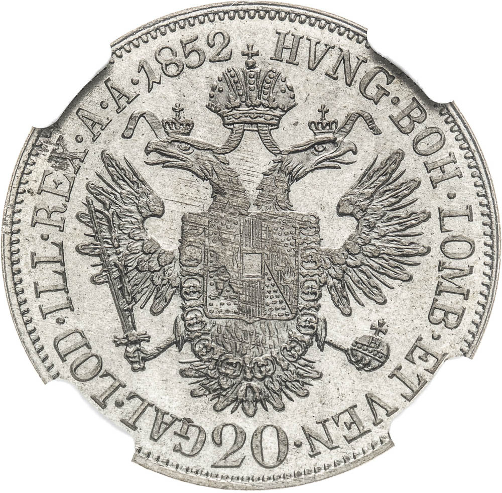 20 Kreutzer 1852 - back
