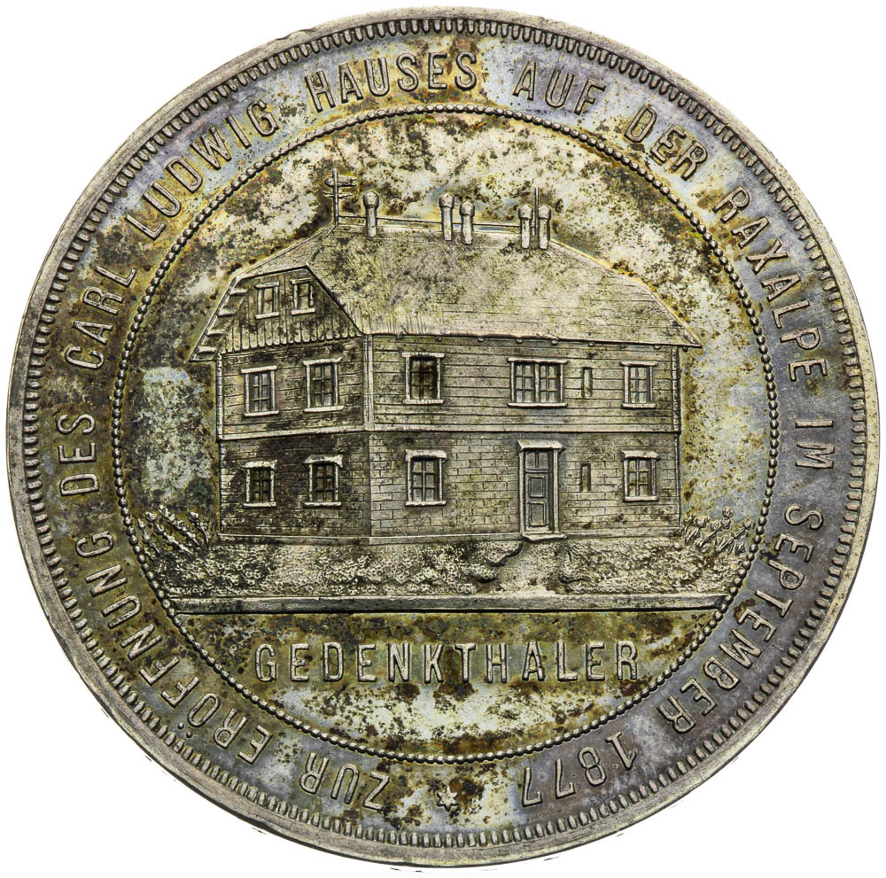 Stříbrná medaile 1877 (Tolar) - revers