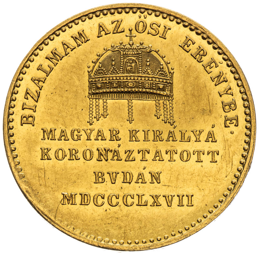 Gold Token 1867 (Ducat) - back