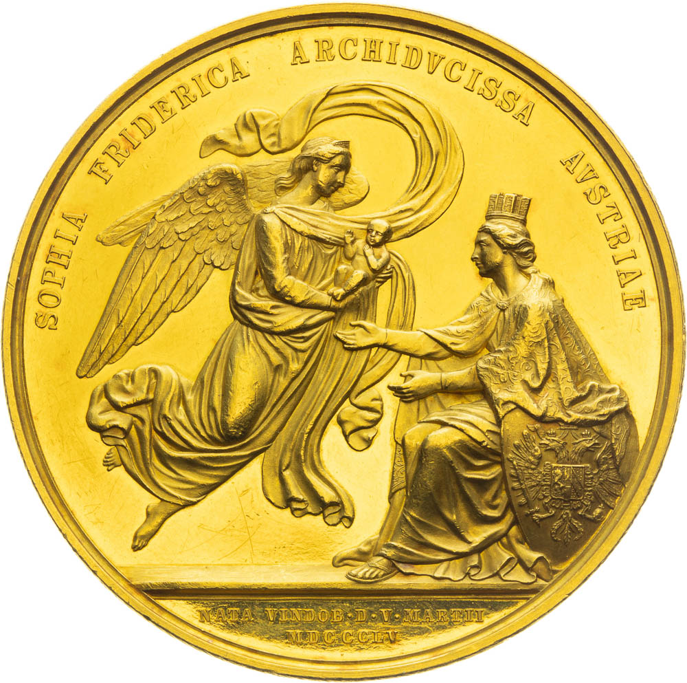 Gold medal 1855 (35 ducats) - back