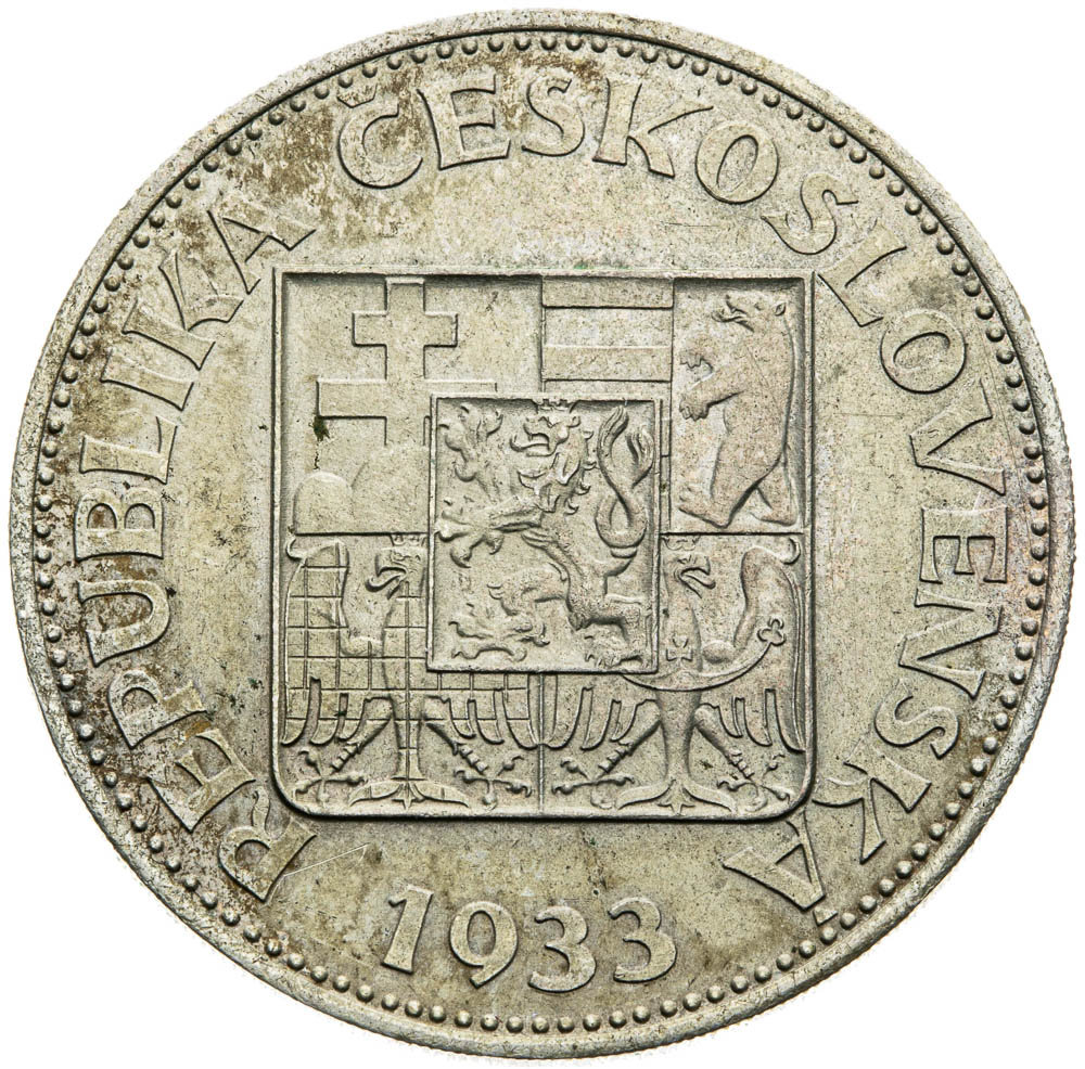 10 Koruna 1933 - front