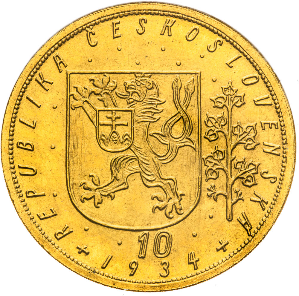 10 Ducats 1934 - back