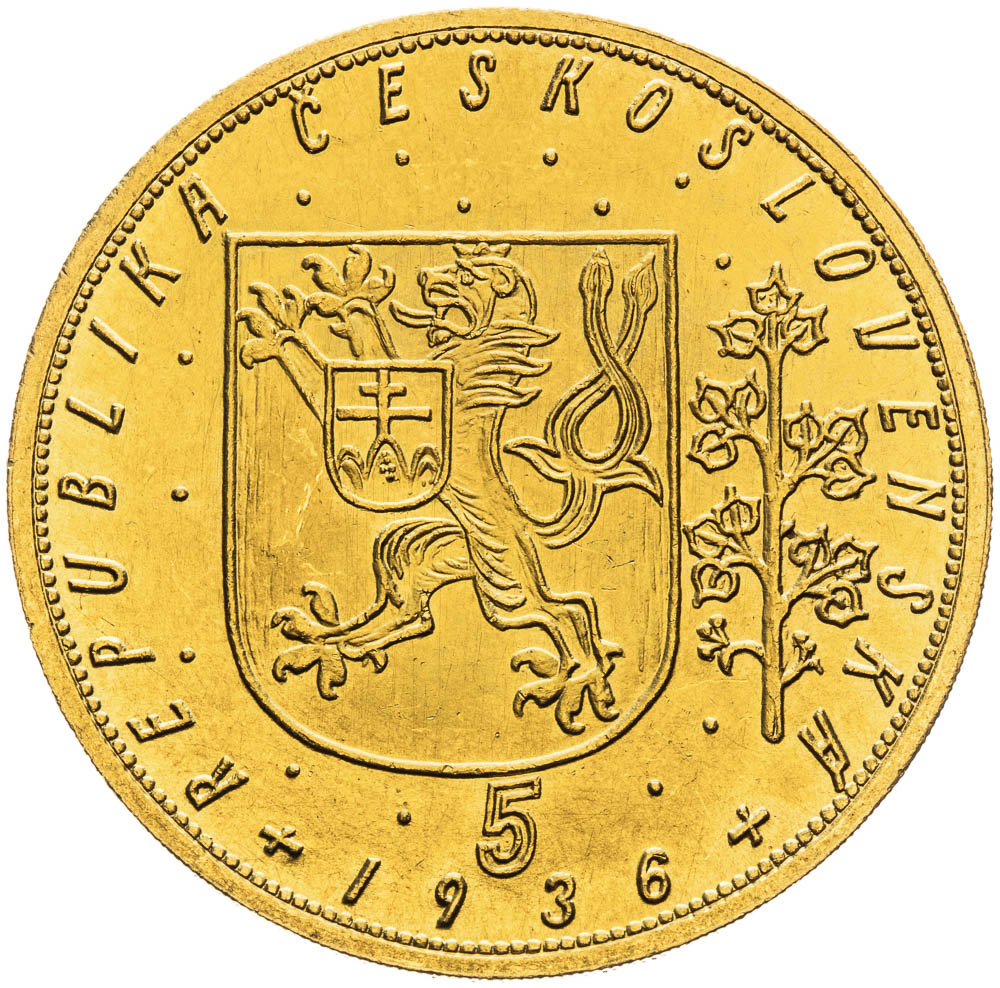 5 Ducats 1936 - back