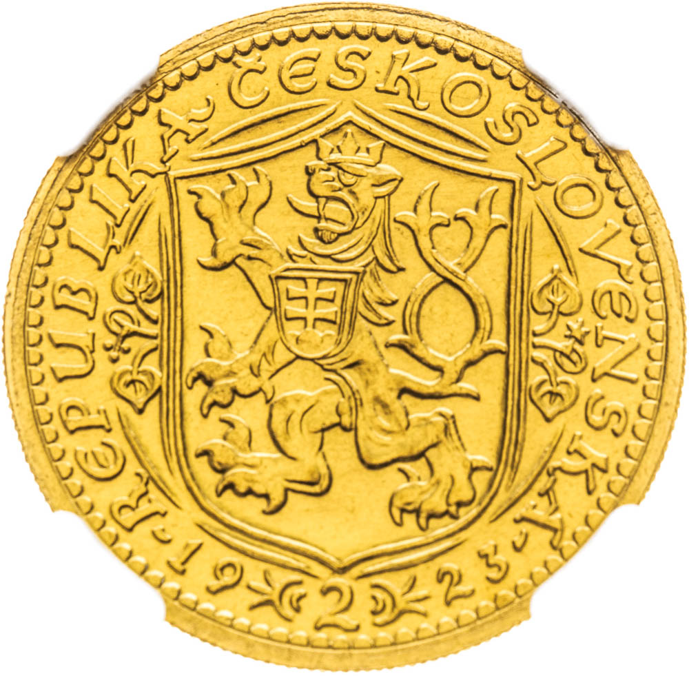 2 Ducats 1923 - back