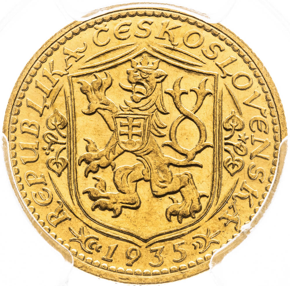 Dukát 1935 - revers