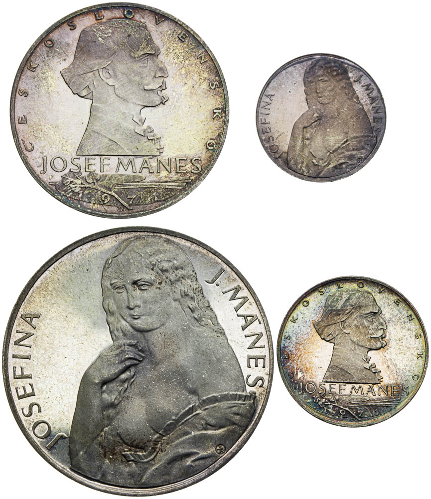 Set of silver medals 1971 (4 pcs) - front