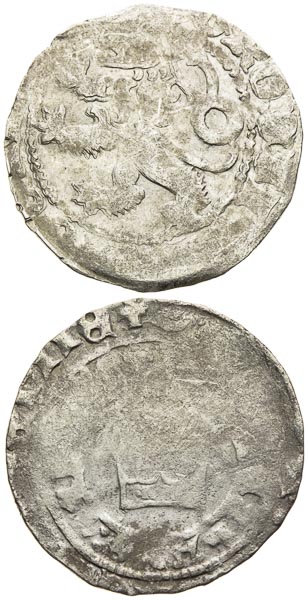 Prague Groschen (2 pcs) - back