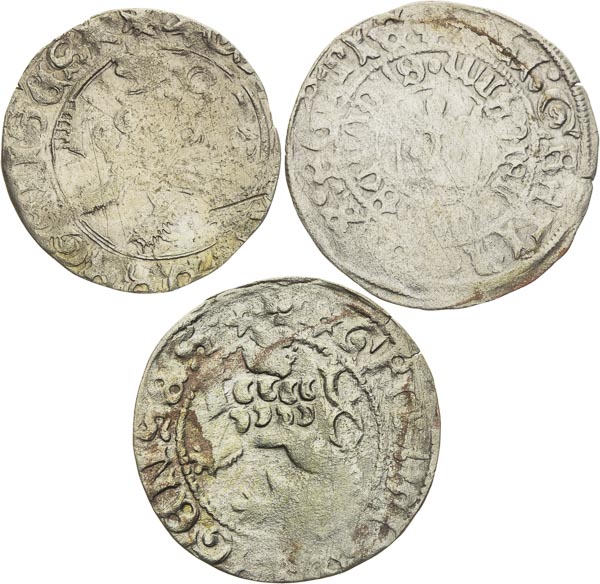Prague Groschen (3 pcs) - back