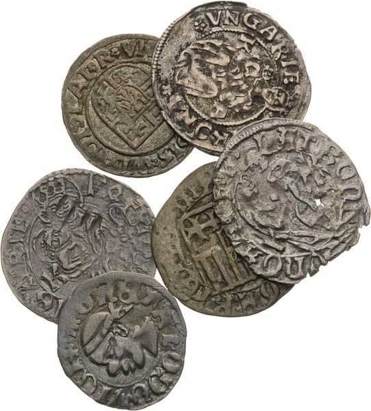 Denare (14th–15th century) (6 pcs) - front