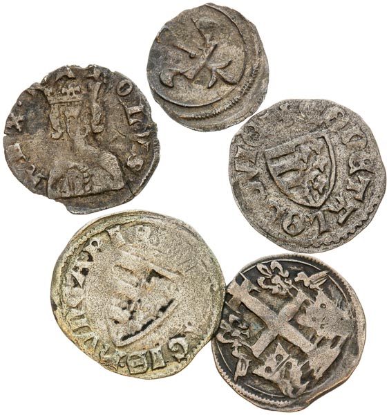 Silver coins (5 pcs) - back