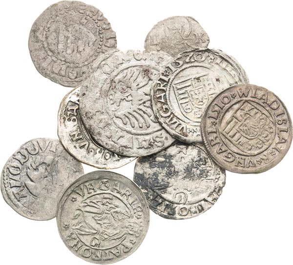 Silver coins (10 pcs) - front