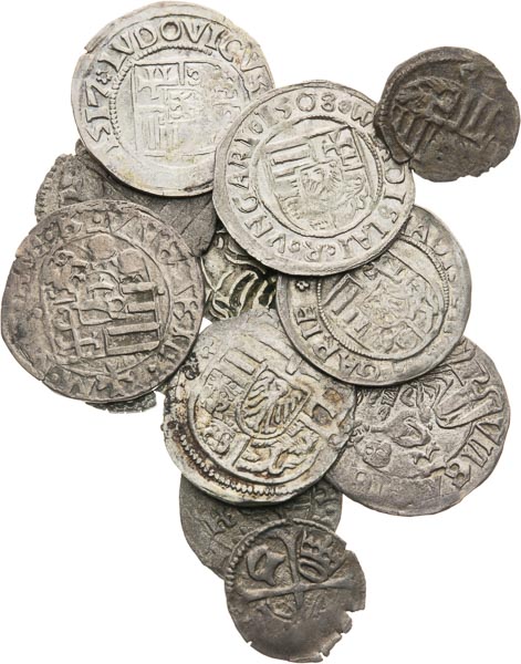 Silver coins (12 pcs) - front