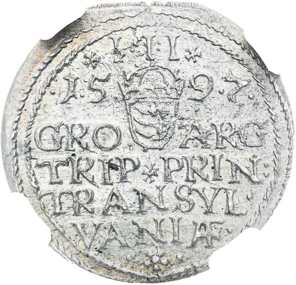 3 Groschen 1597 - back