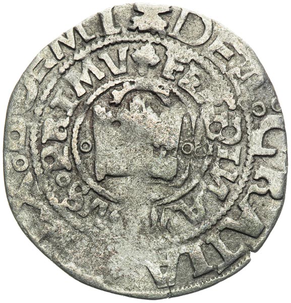 Prague Groschen (1527–1531) - front