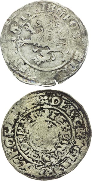 Prague Groschen 1537, 1541 (2 pcs) - front