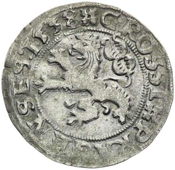 Prague Groschen 1538 - back