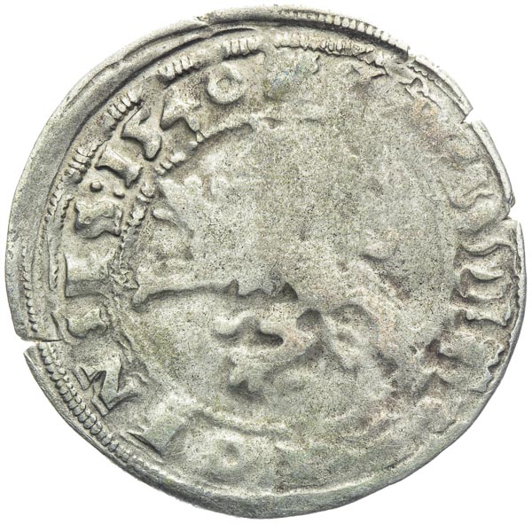 Prague Groschen 1540 - back
