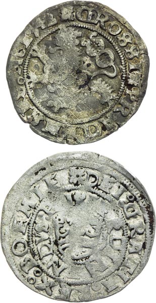 Prague Groschen 1540, 1542 (2 pcs) - front