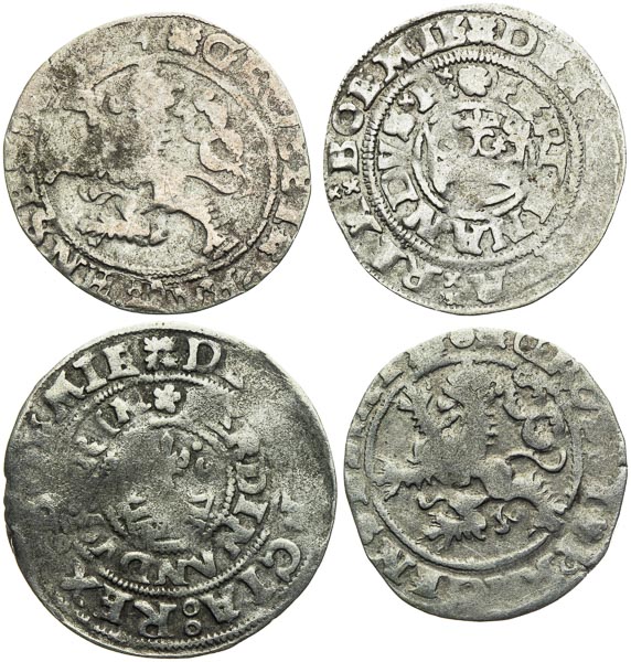 Prague Groschen (4 pcs) - back