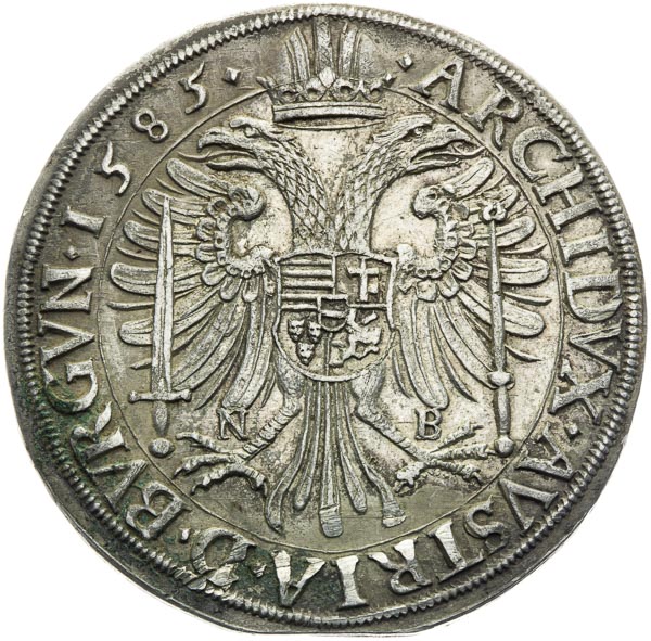 Thaler 1585 - back