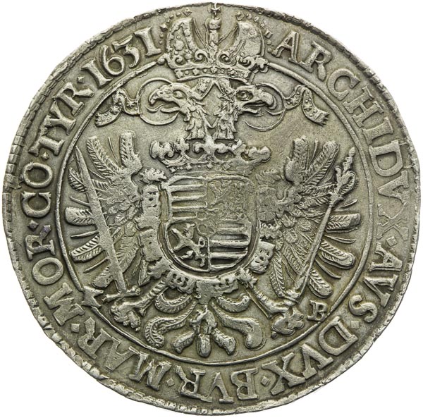 Thaler 1631 - back