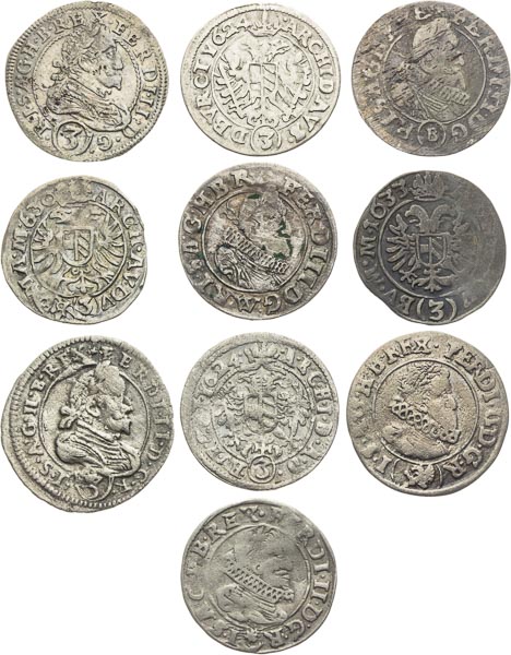 3 Kreutzer (10 pcs) - front