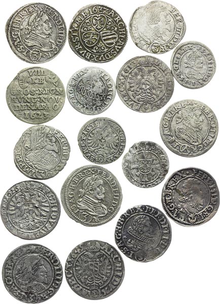 Lot of coins (17 pcs) - front