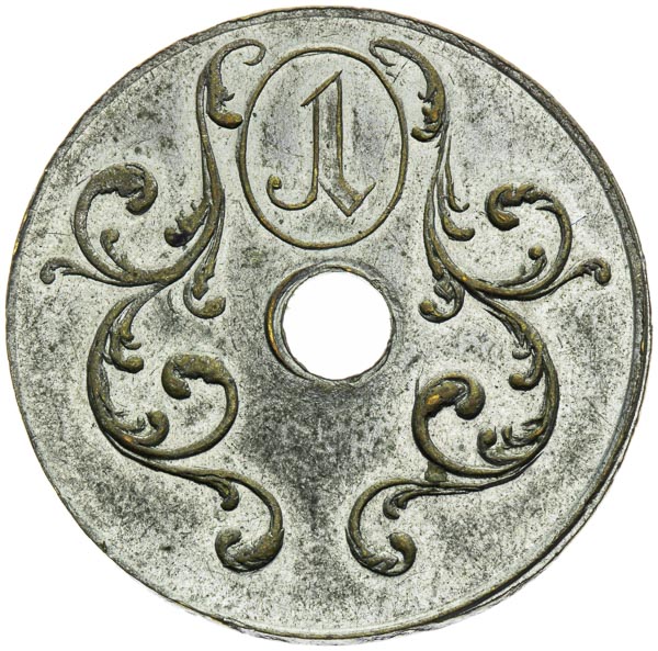 Důlní známka (hodnota 1) - revers