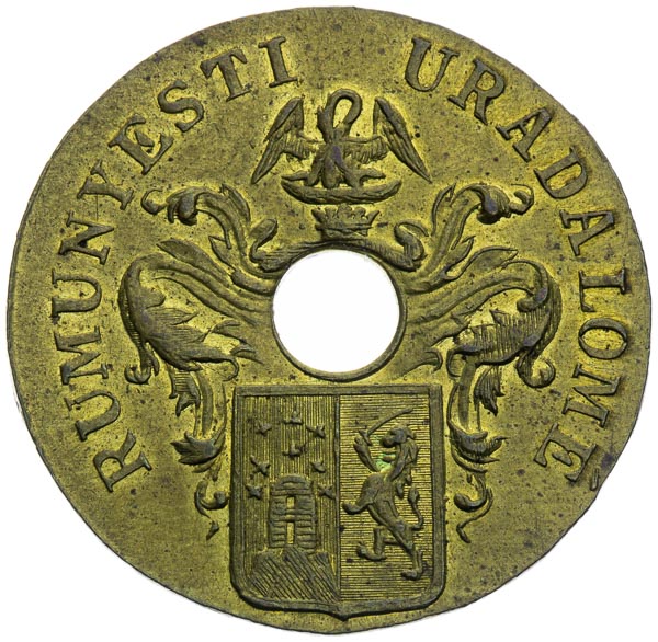 Mining token (value 1/4) - front